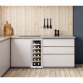 Baridi 12 Bottle Wine Cooler with Digital Touch Screen Controls & LED Light, Stainless Steel DH74