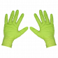 Diamond Grip Extra-Thick Nitrile Powder-Free Gloves, Hi-Vis Green, X-Large - Pack of 50 SSP54XL