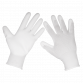 White Precision Grip Gloves - (Large) - Box of 120 Pairs SSP50L/B120