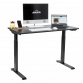 Dellonda Black Electric Adjustable Office Standing Desk, Quiet & Fast 1200x600mm DH55