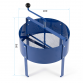 Dellonda Large Rotary Garden Sieve for Soil and Stones. Also Suitable for Compost, Earth, and Rocks. Garden Riddle and 7mm Grille Soil Sifter. 1.2mm Blue Steel DG261