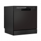 Baridi Compact Tabletop Dishwasher 8 Place Settings, 6 Programmes, Low Noise, 8L Cycle, Start Delay - Black DH88
