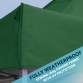 Dellonda Premium 3 x 4.5m Pop-Up Gazebo, Heavy Duty, PVC Coated, Water Resistant Fabric, Supplied with Carry Bag, Rope, Stakes & Weight Bags - Dark Green Canopy DG136