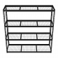 Heavy-Duty Modular Racking Unit with 4 Mesh Shelves 300kg Capacity Per Level 1820mm APMR1