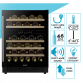 Baridi 46 Bottle Wine Cellar Fridge with Digital Touch Screen Controls, Black DH79