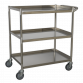 Workshop Trolley 3-Level Stainless Steel CX410SS