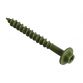 Torxfast Hex Head Timber Fixing Screws Green 65mm Box 50 FORTXFTF65