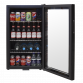 Baridi Under Counter Wine/Drink/Beverage Cooler/Fridge, Built-In Thermostat, Light, Security Lock, 85 Litre – Black DH13