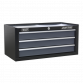 Tool Chest Combination 16 Drawer with Ball-Bearing Slides - Black/Grey & 420pc Tool Kit AP35TBCOMBO