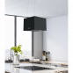 Baridi Square Island Cooker Hood 40cm - Black DH109