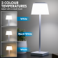 Dellonda Rechargeable Table Lamp for Home Office Restaurant RGB Colours DH213