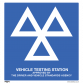 Warning Safety Sign - MOT Testing Station - Rigid Plastic SS51P1