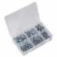 O-Clip Double Ear Assortment 140pc Zinc Plated AB044DE