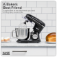 Baridi 1500W Stand Mixer with Accessories 6L - Black DH173