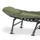 Dellonda Deluxe Wide Adjustable Fishing Bedchair Fleece Mattress & Built-In Pillow, 3 Legs & 6 Adjustable Feet DL78