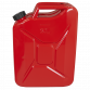 Screw Cap Metal Jerry Can 20L - Red JC20SCR