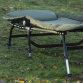 Dellonda Deluxe Wide Adjustable Fishing Bedchair Fleece Mattress & Built-In Pillow, 3 Legs & 6 Adjustable Feet DL78
