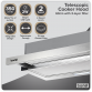 Baridi Telescopic Cooker Hood with Aluminium Filters 60cm - Stainless Steel DH286