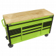 15 Drawer Mobile Trolley with Wooden Worktop 1549mm AP6115BE