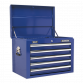 Tool Chest Combination 14 Drawer with Ball-Bearing Slides - Blue & 1179pc Tool Kit SPTCCOMBO1