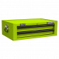 Topchest, Mid-Box & Rollcab Combination 14 Drawer with Ball-Bearing Slides - Green APSTACKTHV