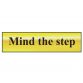 Mind The Step - Polished Brass Effect 200 x 50mm SCA6029
