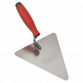 Stainless Steel Triangular Brick Trowel - Rubber Handle 180mm T1205