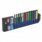 Multi-Coloured Socket Set 12pc 1/4"Sq Drive Deep WallDrive® Metric AK282D