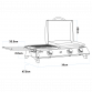 Dellonda 3 Burner Stainless Steel Portable Gas Plancha/Grill 8.5kW DG276