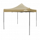 Dellonda Premium 3 x 3m Pop-Up Gazebo, PVC Coated, Water Resistant Fabric, Supplied with Carry Bag, Rope, Stakes & Weight Bags - Beige Canopy DG130