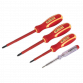 Electrician's Screwdriver Set 4pc VDE Approved S01155