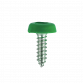 Green Numberplate Screws 4.8 x 18mm - Pack of 50 PTNPG