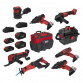 8 x SV20 Series Cordless Power Tool Kit 20V Euro Plug - 4 Batteries CP20VCOMBO4EU