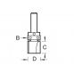 Bearing Guided Template Profile Cutter