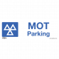Warning Safety Sign - MOT Parking - Rigid Plastic - Pack of 10 SS49P10