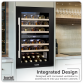 Baridi 57 Bottle Dual Zone Wine Fridge & Cooler 60cm DH118