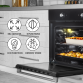 Baridi 60cm Built-In Five Function Fan Assisted Oven, 55L Capacity, Black DH124