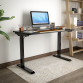 Dellonda Black Electric Adjustable Office Standing Desk, Quiet & Fast 1200x600mm DH55