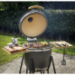 Dellonda Deluxe 22"(56cm) Ceramic Kamado Style BBQ Grill/Oven/Smoker, Supplied with Wheeled Stand DG159