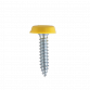 Numberplate Screw Plastic Enclosed Head 4.8 x 24mm Yellow Pack of 50 PTNP6