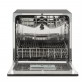 Baridi Compact Tabletop Dishwasher 8 Place Settings, 6 Programmes, Low Noise, 8L Cycle, Start Delay - Black DH88