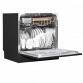 Baridi Compact Tabletop Dishwasher 8 Place Settings, 6 Programmes, Low Noise, 8L Cycle, Start Delay - Black DH88