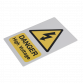 High Voltage Warning Sign 200 x 300mm HVSA4