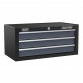 Tool Chest Combination 16 Drawer with Ball-Bearing Slides - Black/Grey AP35STACK