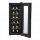 Baridi 12 Bottle Wine Cooler with Digital Touch Screen Controls & LED Light, Black DH73
