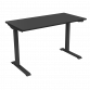 Dellonda Black Electric Adjustable Office Standing Desk, Quiet & Fast 1200x600mm DH55