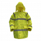 Hi-Vis Yellow Motorway Jacket with Quilted Lining - X-Large 806XL