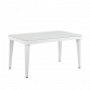 Dellonda Outdoor Dining Table Weather Resistant Body Glass Table 90x150cm DG210