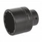 Impact Socket 56mm Bi-Hex Deep 3/4"Sq Drive SX021