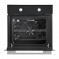 Baridi 60cm Built-In Five Function Fan Assisted Oven, 55L Capacity, Black DH124